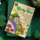 Invitation Lucky One St.Patrick's Day 1st Birthday Party 