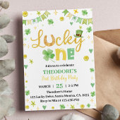 Invitation Lucky One St. Patrick's Day Anniversaire Invitatio