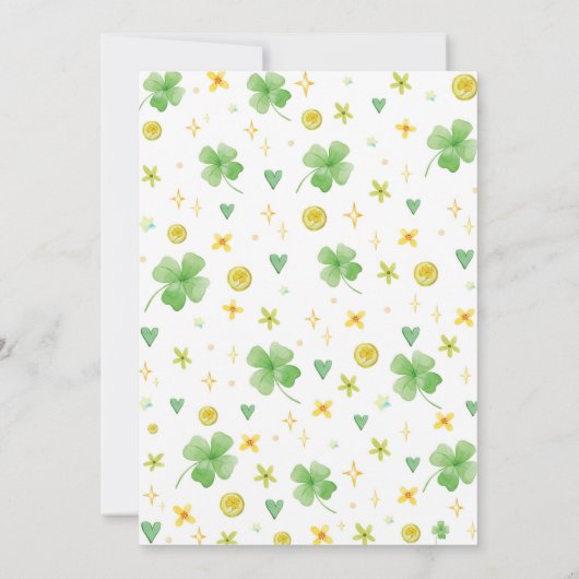 Invitation Lucky One St. Patrick's Day Anniversaire Invitatio (Dos)