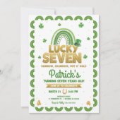Invitation Lucky Seven Saint-Patrick 7e Anniversaire (Devant)
