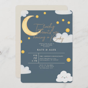 Invitation Lucky St Patrick's Boy Blue Baby shower