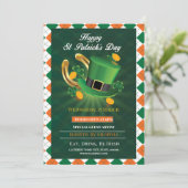 Invitation Lucky St. Patrick's Day Party (Debout devant)