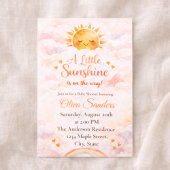 Invitation Lueur d'arc-en-ciel Bébé Soleil Style