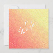 Invitation Lueur de l'aube Mariage- (Dos)