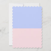 Invitation Lui ou Elle Bébé Genre Revey Party Bombe Invitatio (Dos)