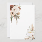 Invitation Lui ou Elle Boho Arch Citrouille Genre Reveillez I (Dos)