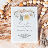 Invitation Lui ou Elle Boho Moderne Genre Révéler Douche