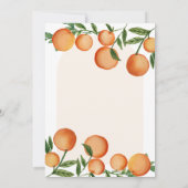 Invitation Lui ou Elle Citrus Orange Verdure Sexe Révélation (Dos)