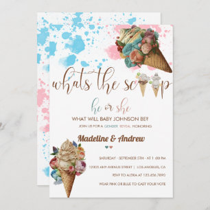 Invitation Lui Ou Elle Garçon Ou Fille Révélation de genr