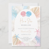 Invitation Lui ou Elle Nous Codons Voir Bébé Genre Révéler in (Devant)