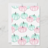 Invitation Lui ou elle Petite Citrouille Automne Révélation d (Dos)