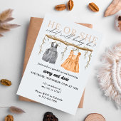 Invitation Lui ou elle, Qu'est-ce que le bébé sera Boho Genre