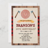 INVITATION LUMBERJACK (Devant)