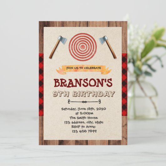 INVITATION LUMBERJACK (Debout devant)