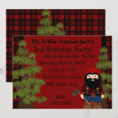 Invitation Lumberjack Gnome (Devant / Derrière)