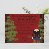 Invitation Lumberjack Gnome (Debout devant)