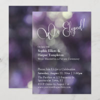 Lumière Bokeh Violette & Typographie "Nous nous so