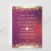 Invitation Lumière de flambage or Mariage officiel (Devant)