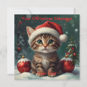 Invitation Lumière de Noël enchantée (Devant)