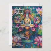 Invitation Lumière déployée | Conception Fleur de Lotus (Devant)