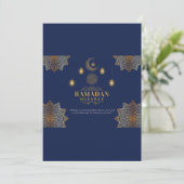 Invitation Lumière élégante de lanterne : Message de Ramadan (Debout devant)