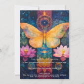 Invitation Lumière émergente | Conception Papillon (Dos)