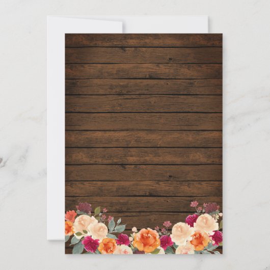 Invitation Lumière en fil Bois Deux Petits Citrouilles Baby S (Dos)