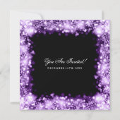 Invitation Lumière Mariage pourpre (Dos)