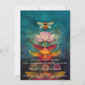 Invitation Lumière rassemblée | Conception d'abeille (Dos)
