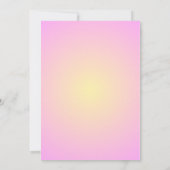 Invitation Lumière rose néon Palmiers de la fête dans le couc (Dos)