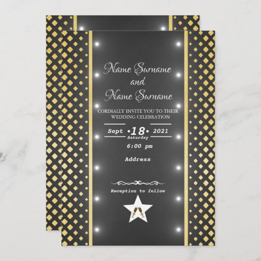 Invitation Lumières (Devant / Derrière)