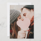 Invitation Lumières à cordes de bois violet rustique Mariage  (Dos)