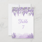 Invitation Lumières à cordes de lavande aquarelle E (Dos)