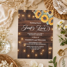 Lumières à cordes en bois marron Just Love Mariage