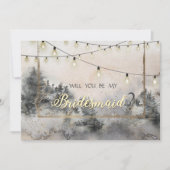 Invitation Lumières à cordes forestières (Devant)