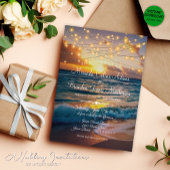 Invitation Lumières à cordes modernes Tropical Summer Beach M