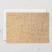 Invitation Lumières à cordes rustiques Bois d'automne Fête de (Dos)