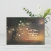 Invitation Lumières Arbre et Jarres Mason Fête des mariées ru (Debout devant)