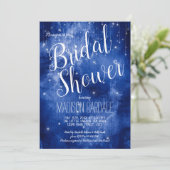 Invitation Lumières Célestes des Étoiles de la Galaxie Bleue  (Debout devant)