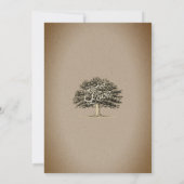 Invitation Lumières d'arbre rustique ancrées dans l'amour 5e (Dos)