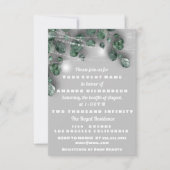 Invitation Lumières de 16ème Fête des mariéesJAR Eucalyptus g (Devant)