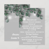 Invitation Lumières de 16ème Fête des mariéesJAR Eucalyptus g (Devant / Derrière)