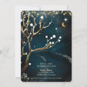 Invitation Lumières de arbre de soirée rustique amovibles Mar (Dos)