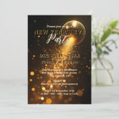 Invitation Lumières de boule disco scintillantes pour la fête (Debout devant)