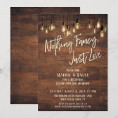 Invitation Lumières de Brown Wall Edison Rien de fantaisiste  (Devant / Derrière)