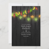 Invitation Lumières de Chaîne de Fête Cinco de Mayo Mariage F (Devant)