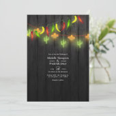 Invitation Lumières de Chaîne de Fête Cinco de Mayo Mariage F (Debout devant)