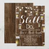 Invitation Lumières de chaîne rustiques de bougie d'anniversa (Devant / Derrière)