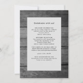 Invitation Lumières de chaîne rustiques lavande avec détails (Dos)