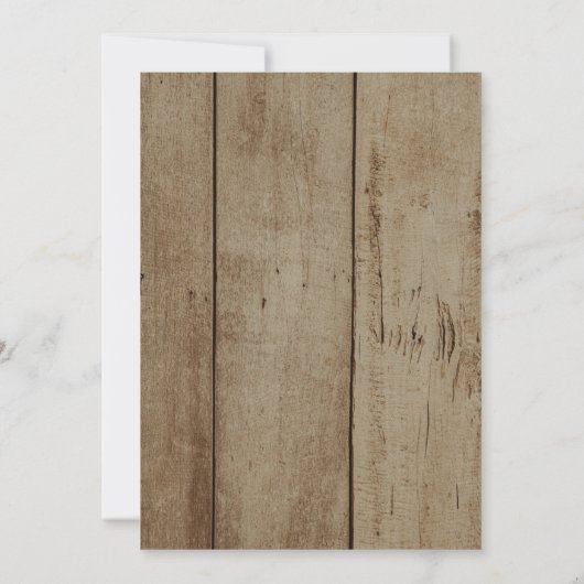 Invitation Lumières de chaîne rustiques Mariage Fuite Party (Dos)